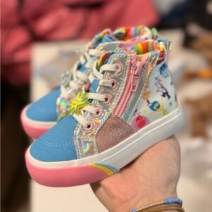Girls High Top Inside Out Sneakers